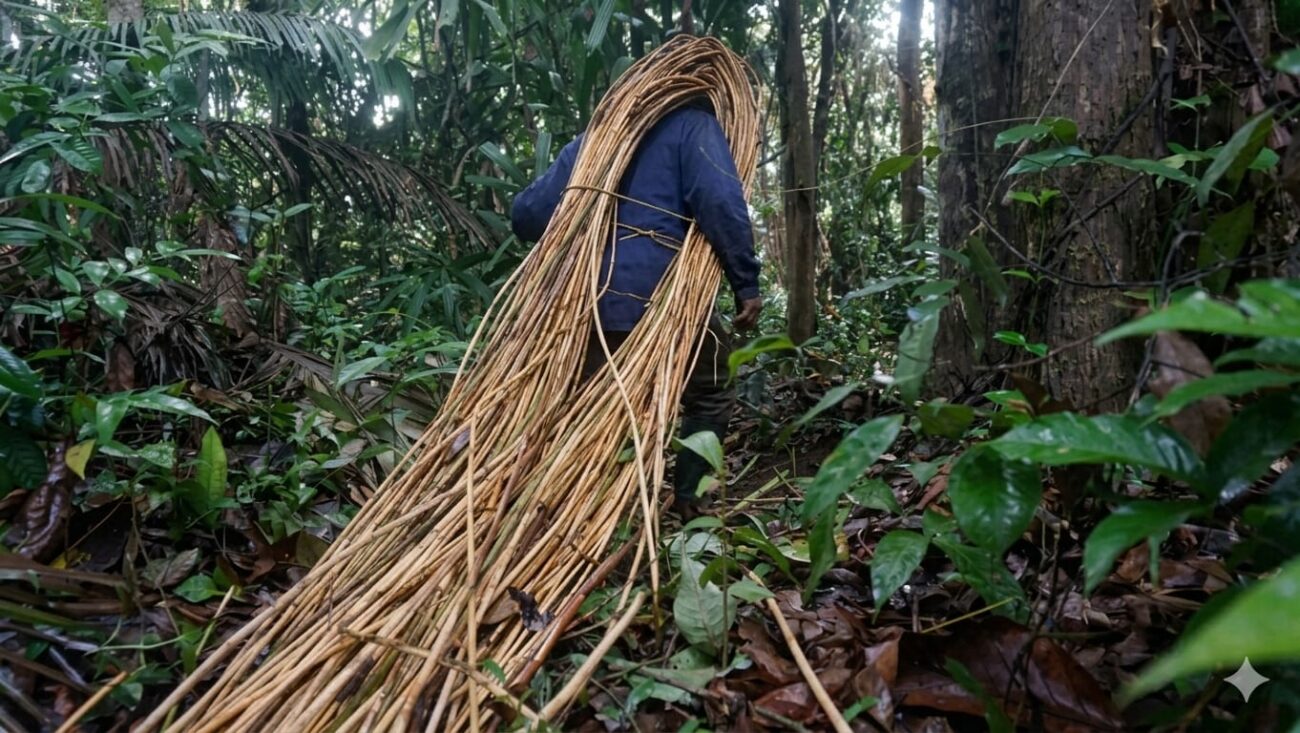 Pengolahan Rotan Dari Bahan Baku Alami hingga Menjadi Furnitur